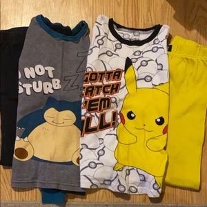 Lot of Pokémon pajamas size 8
